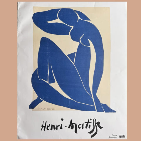 VINTAGE MATISSE “NU BLEU” EXHIBITION POSTER