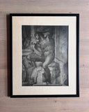 SET OF TWO VINTAGE PHOTOS OF SISTINE CHAPEL PAINTINGS