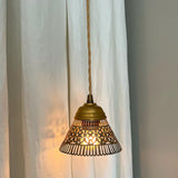 VINTAGE LACE SILVER PLATED PENDANT LAMP