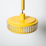 1960s YELLOW METAL PULLEY LAMP