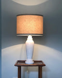 VINTAGE SLENDER WHITE MARBLE TABLE LAMP
