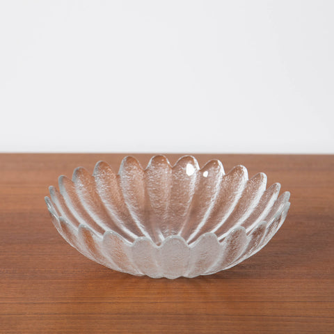 SMALL FLOWER SHAPED ROSENTHAL CLEAR GLASS BOWL